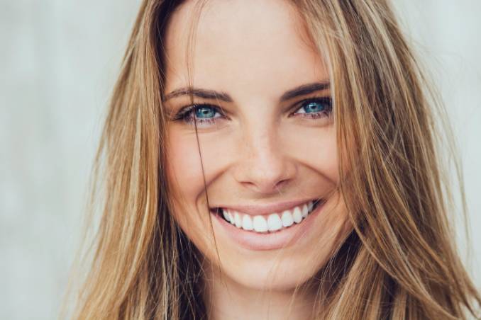 Close up of woman smiling