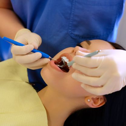 Probing dental exam