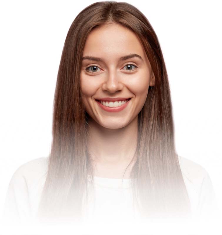 Woman with long hair
